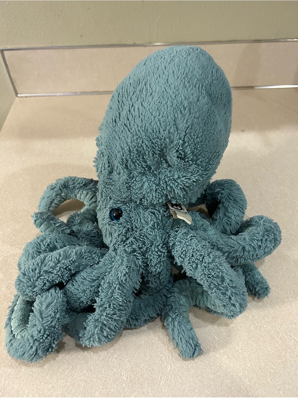 Jellycat Little Sol Squid Rare Retired Small Blue Teal Marine Sea Octopus Plush